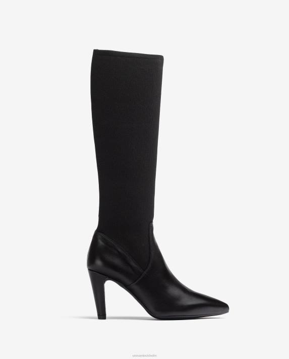 Unisa kvinnor mode stövel med återvunnet stretchtyg kvarts överlinje 06DT1043