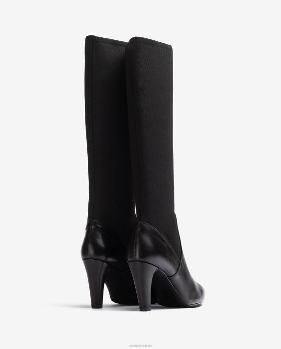 Unisa kvinnor mode stövel med återvunnet stretchtyg kvarts överlinje 06DT1043