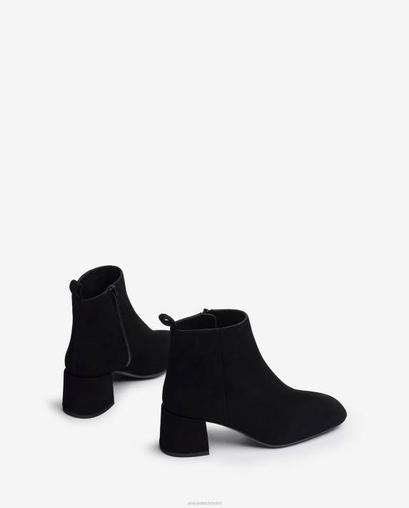 Unisa kvinnor svart ankelkänga med bred klack 06DT988