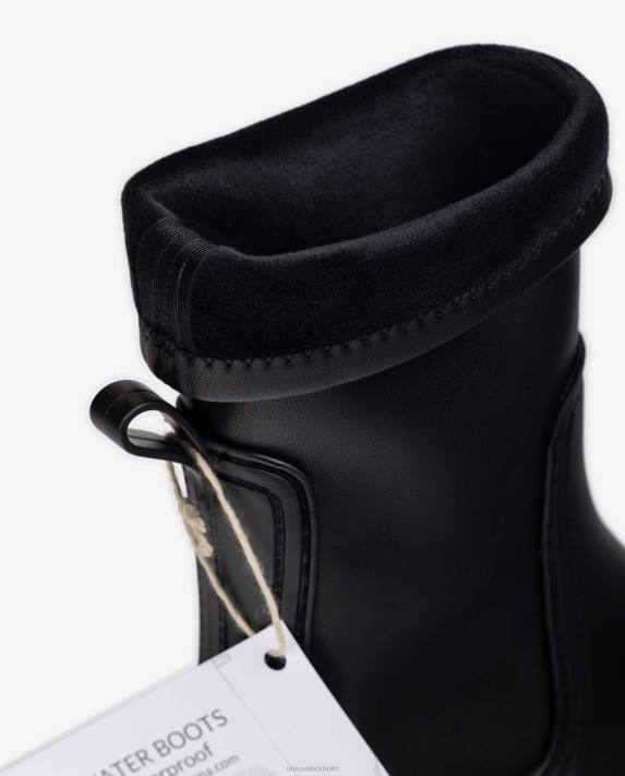 Unisa kvinnor svart wellington stövlar med elastiskt skaft 06DT875