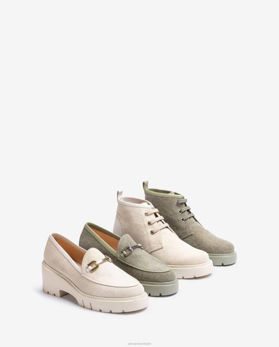 Unisa kvinnor vit ankel stövel tillverkad i ecolino 06DT843