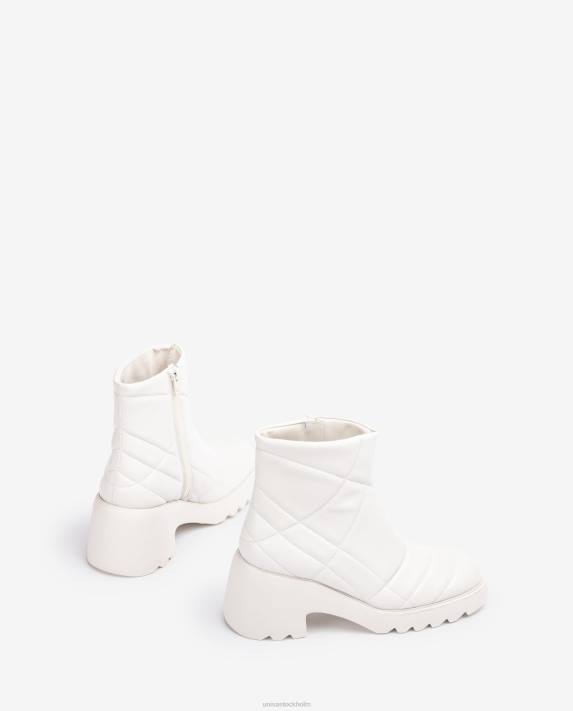 Unisa kvinnor vit superlätt quiltad stövel 06DT960