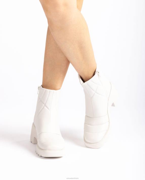 Unisa kvinnor vit superlätt quiltad stövel 06DT960