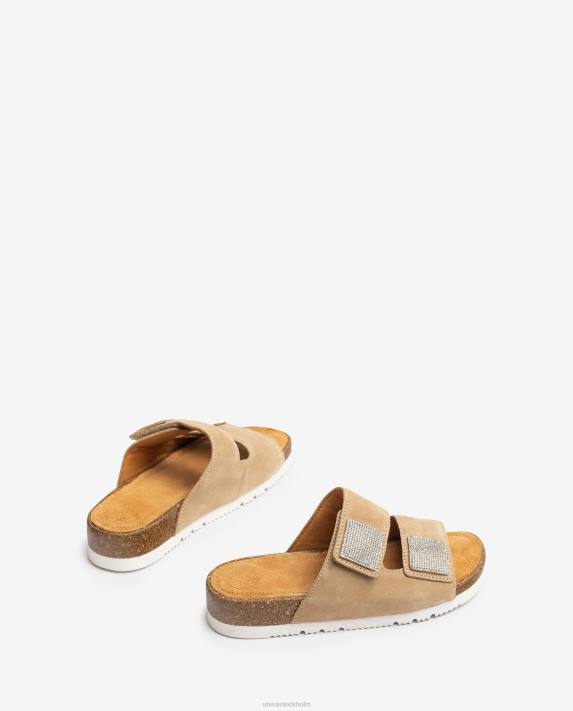 Unisa kvinnor graciös platt sandal med dubbel rem 06DT93