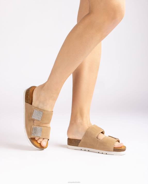 Unisa kvinnor graciös platt sandal med dubbel rem 06DT93