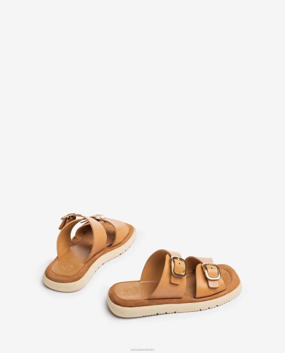 Unisa kvinnor graciös platt sandal med dubbelt spänne 06DT99