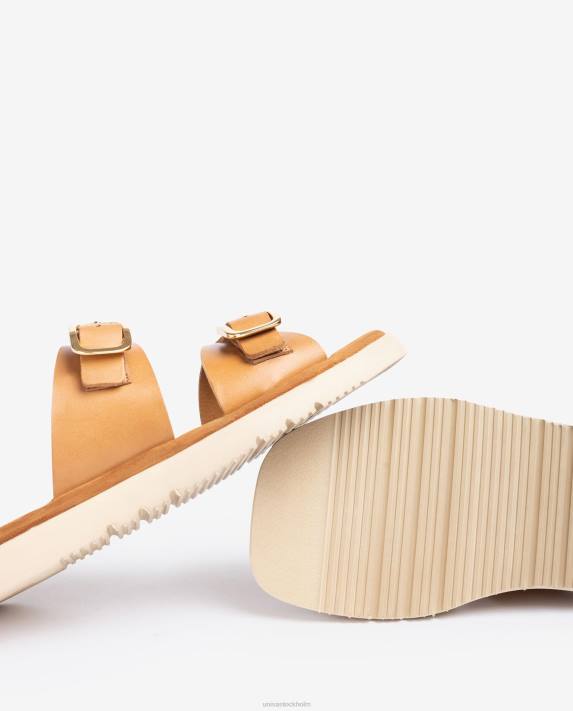 Unisa kvinnor graciös platt sandal med dubbelt spänne 06DT99