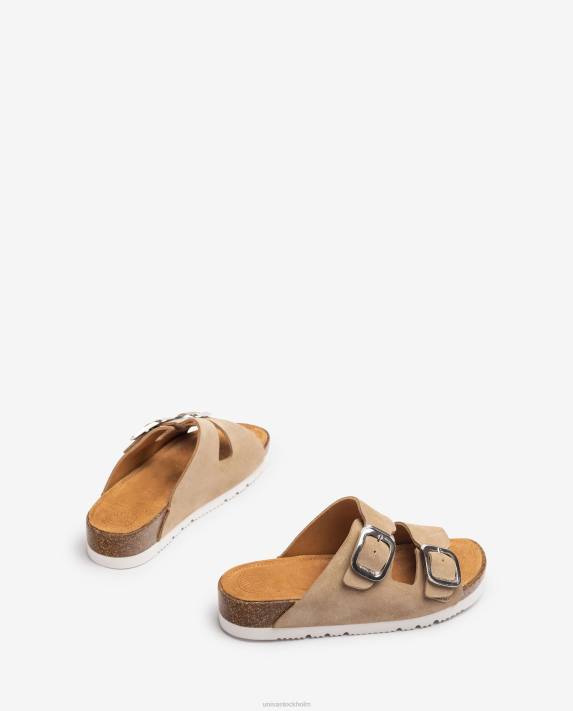 Unisa kvinnor graciös platt sandal med dubbla band 06DT366