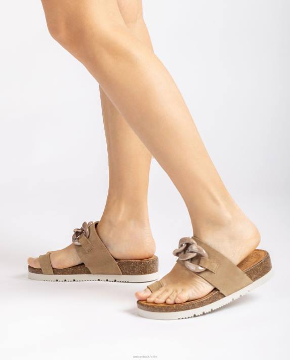 Unisa kvinnor graciös tåstolpssandal med kedja 06DT426