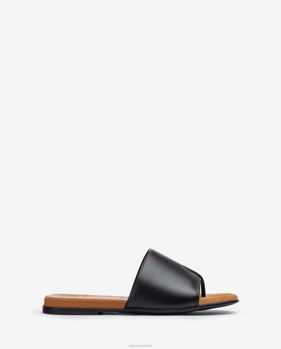 Unisa kvinnor svart tåstolpssandal 06DT444