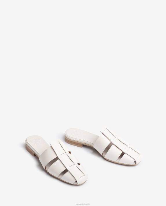 Unisa kvinnor vit sandal i perforerad läder 06DT398