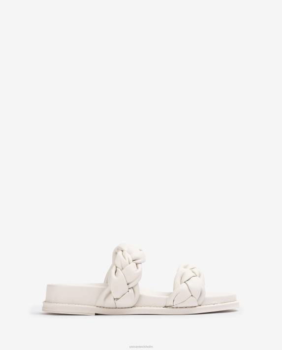 Unisa kvinnor vit sandal med flätade remmar 06DT390