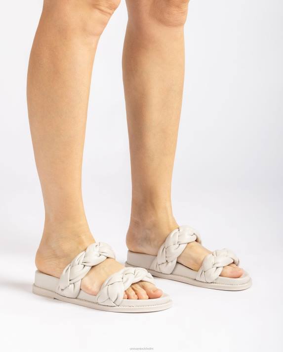 Unisa kvinnor vit sandal med flätade remmar 06DT390