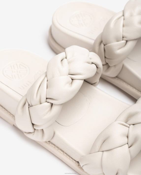 Unisa kvinnor vit sandal med flätade remmar 06DT390