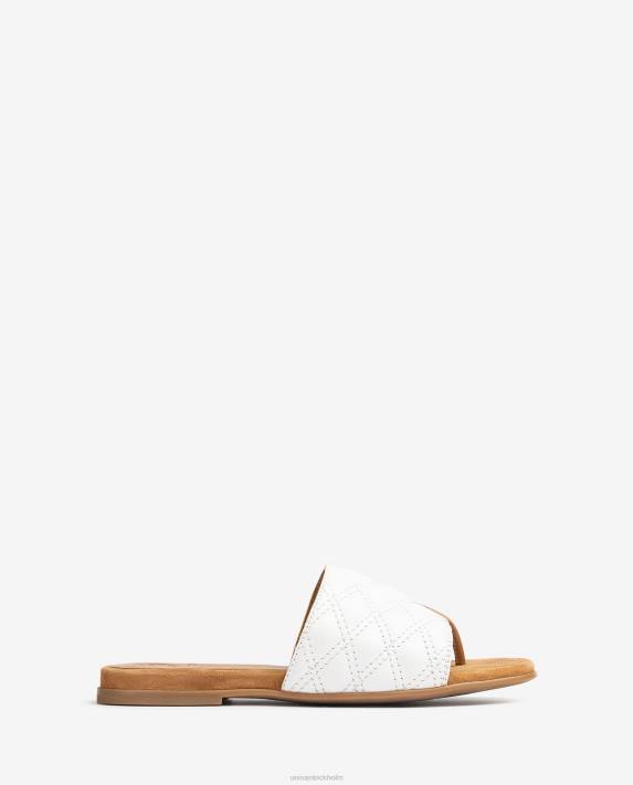 Unisa kvinnor vit sandal med fyrkantig tå 06DT60