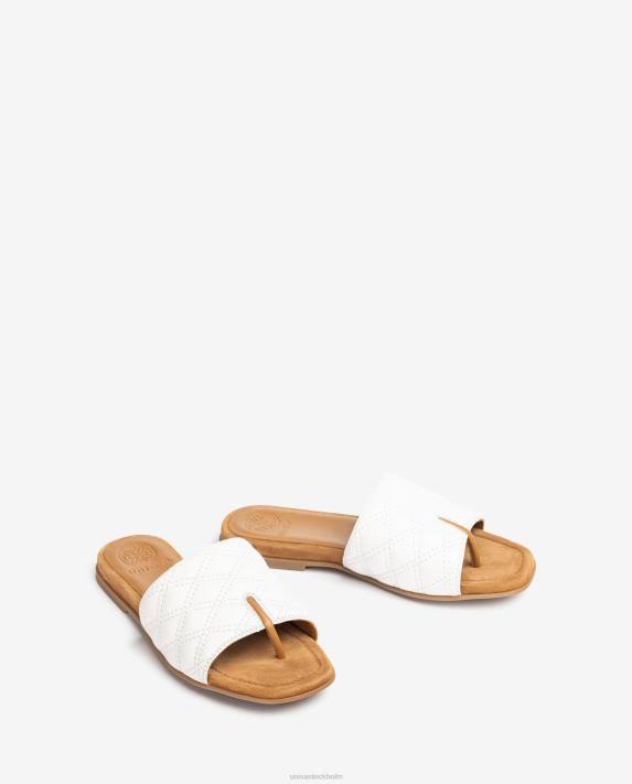 Unisa kvinnor vit sandal med fyrkantig tå 06DT60