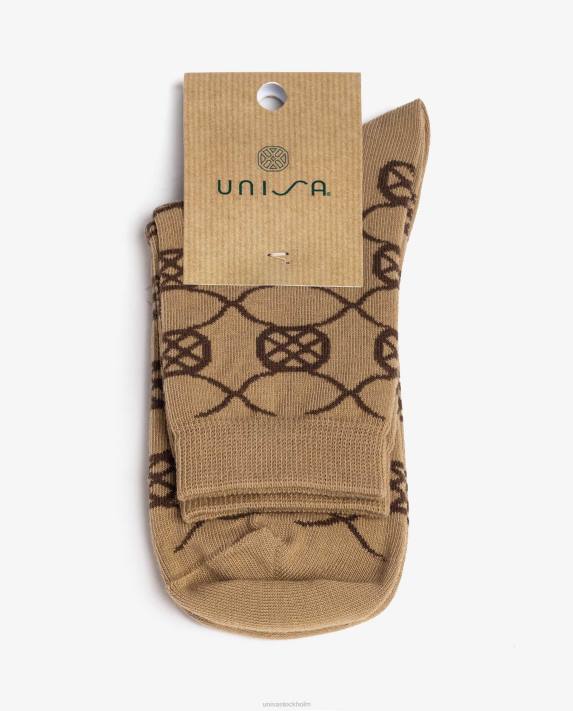 Unisa kvinnor brun strumpor i ekologisk bomull 06DT1087
