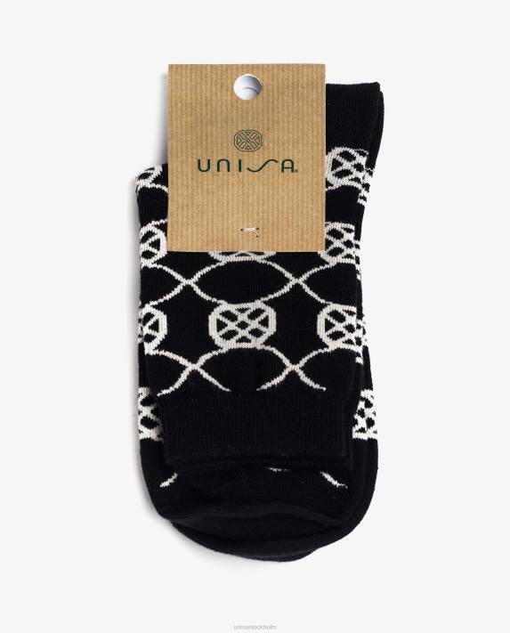 Unisa kvinnor svart strumpor i ekologisk bomull 06DT1088
