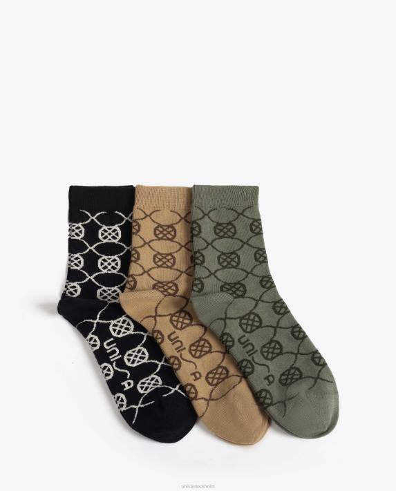 Unisa kvinnor svart strumpor i ekologisk bomull 06DT1088